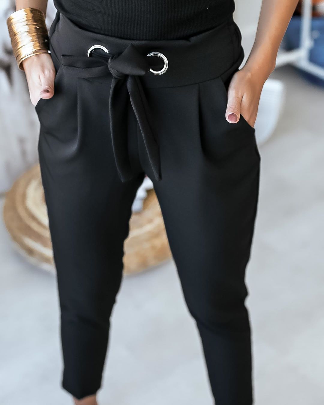 Tied Office Lady Pants
