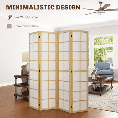 3 Panel Room Divider, 5.6 ft Folding Wall Divider Room Partition for Home Office, Bedroom, Black