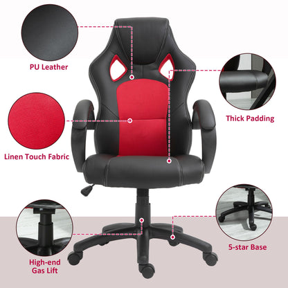 Foster Gaming-Office Chair-Red/Black