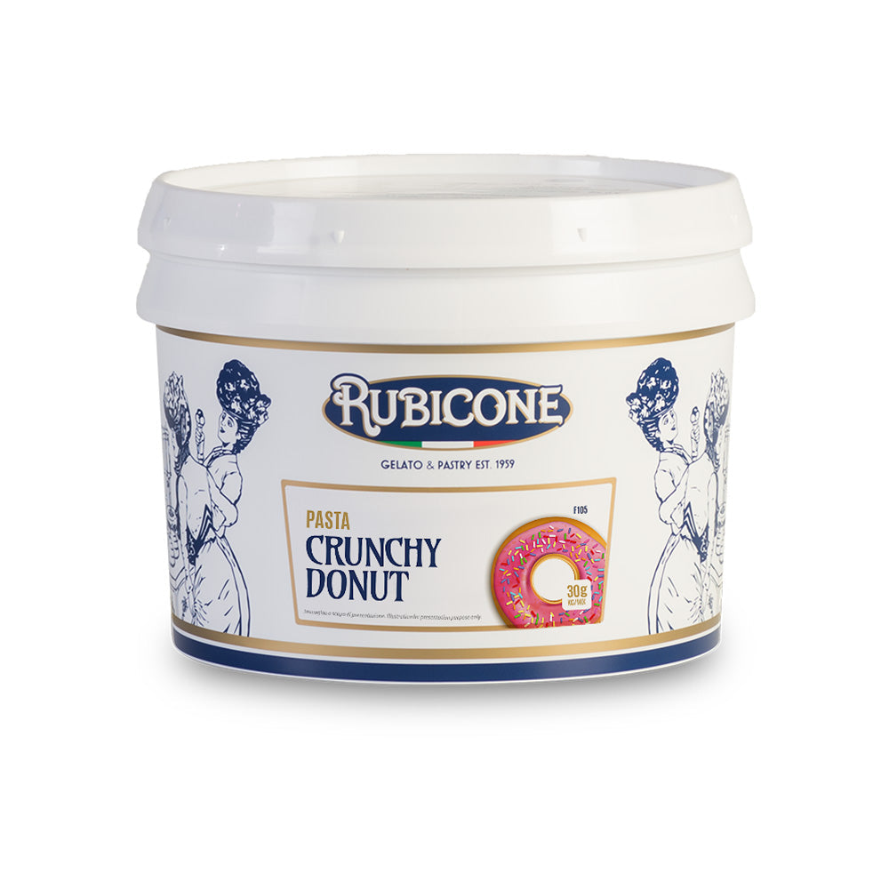 Crunchy Donut Paste - Gelato Pastes - 3 KG Bucket - Rubicone Canada - Ships Free Within Canada on Orders Above CAD $199