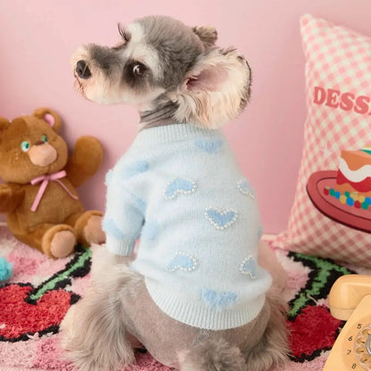 Dog Sweater | Sweetheart Knit Dog Sweater