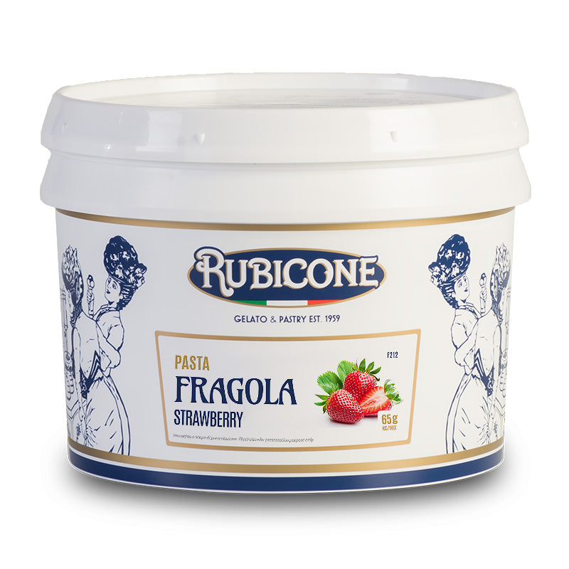 Strawberry Paste - Gelato Pastes - 3 KG Bucket - Rubicone Canada - Ships Free Within Canada on Orders Above CAD $199