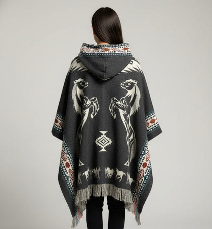 7Horses HandMade Wool Poncho