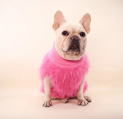 BlushCloud Fuzzy Dog Sweater | Cozy Plush Dog Sweater