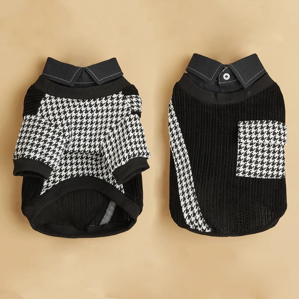 London Dog Shirt | Plaid Dog Shirt
