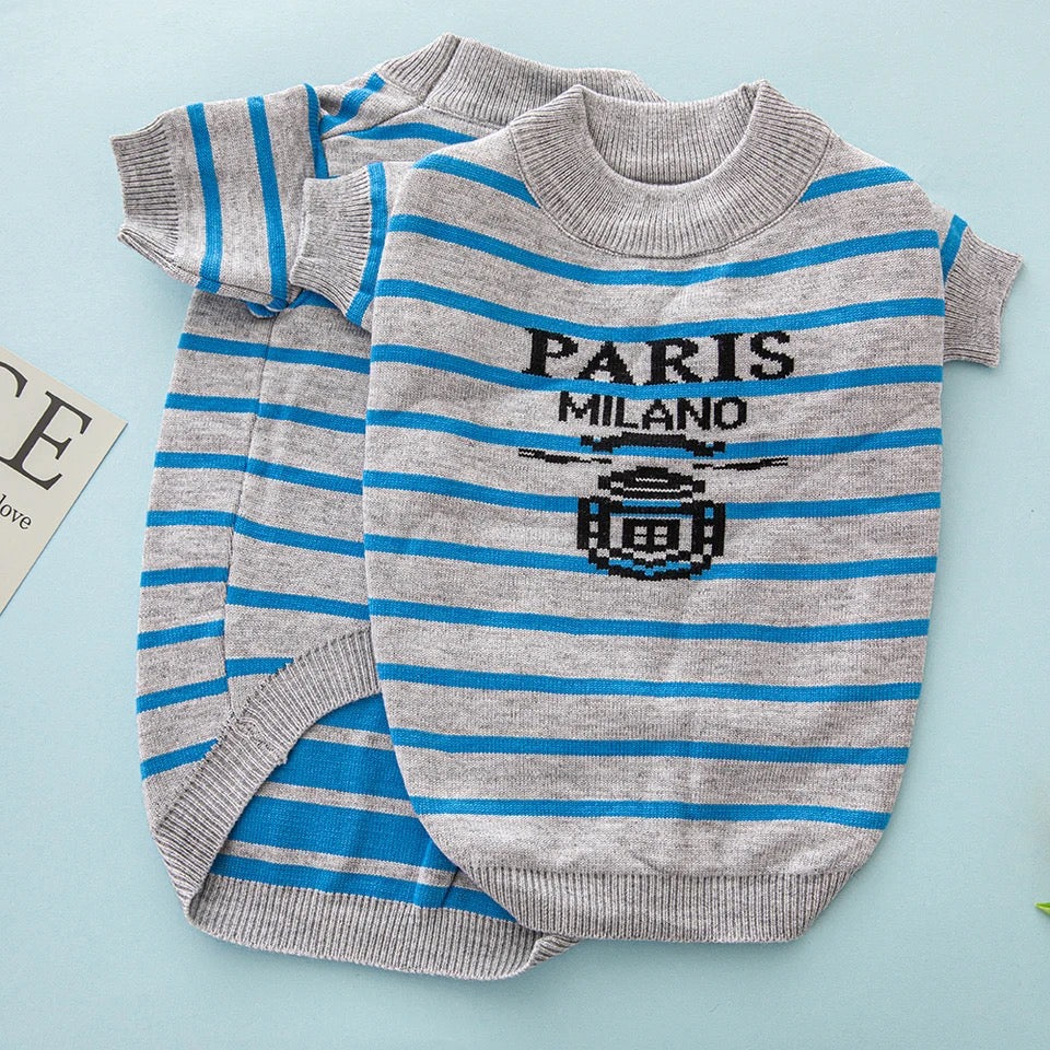 Pawda Stripe Dog Sweater | Cozy Everyday Dog Clothing