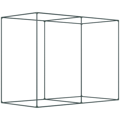 6.5 x 3.3ft Crop Cage, Garden Plant Protector with Single Zippered Door, Storage Bag and Ground Stakes, Black