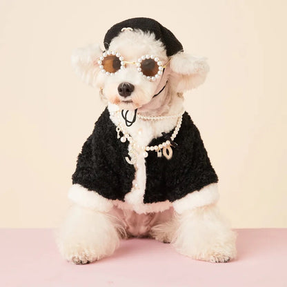 Coco Chewnel Cozy Dog Cardigan | Soft Winter Dog Sweater