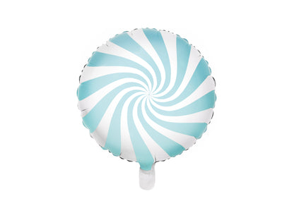 Light Blue Swirl Candy Balloon