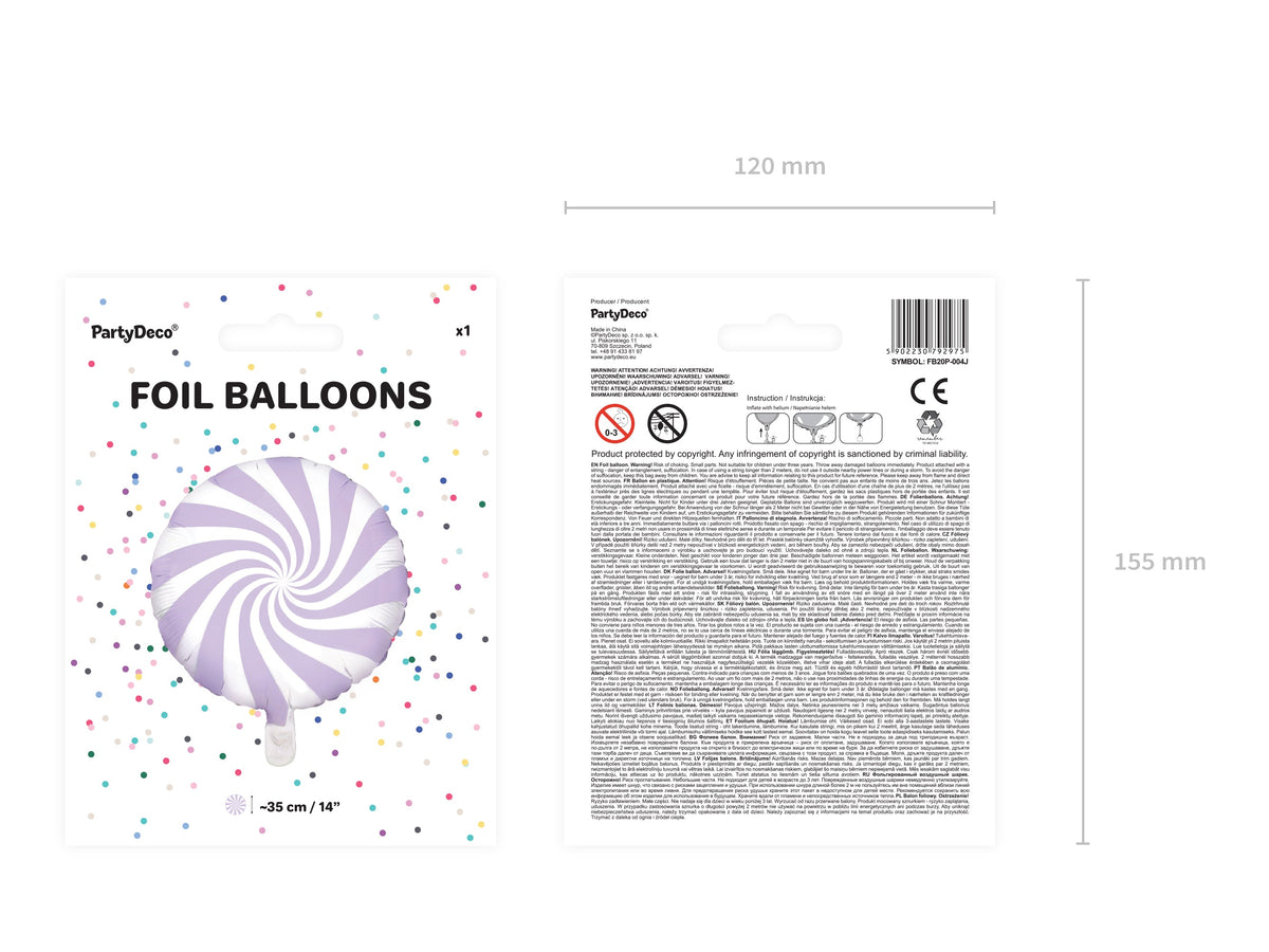Lavender Swirl Candy Balloon