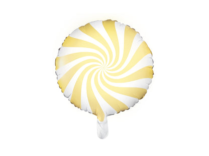 Light Yellow Swirl Candy Balloon
