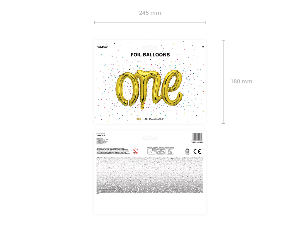 Gold One Balloon
