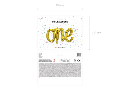 Gold One Balloon