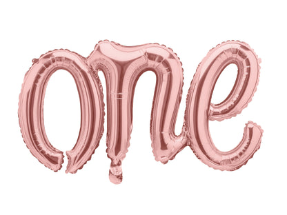 Rose Gold One Balloon
