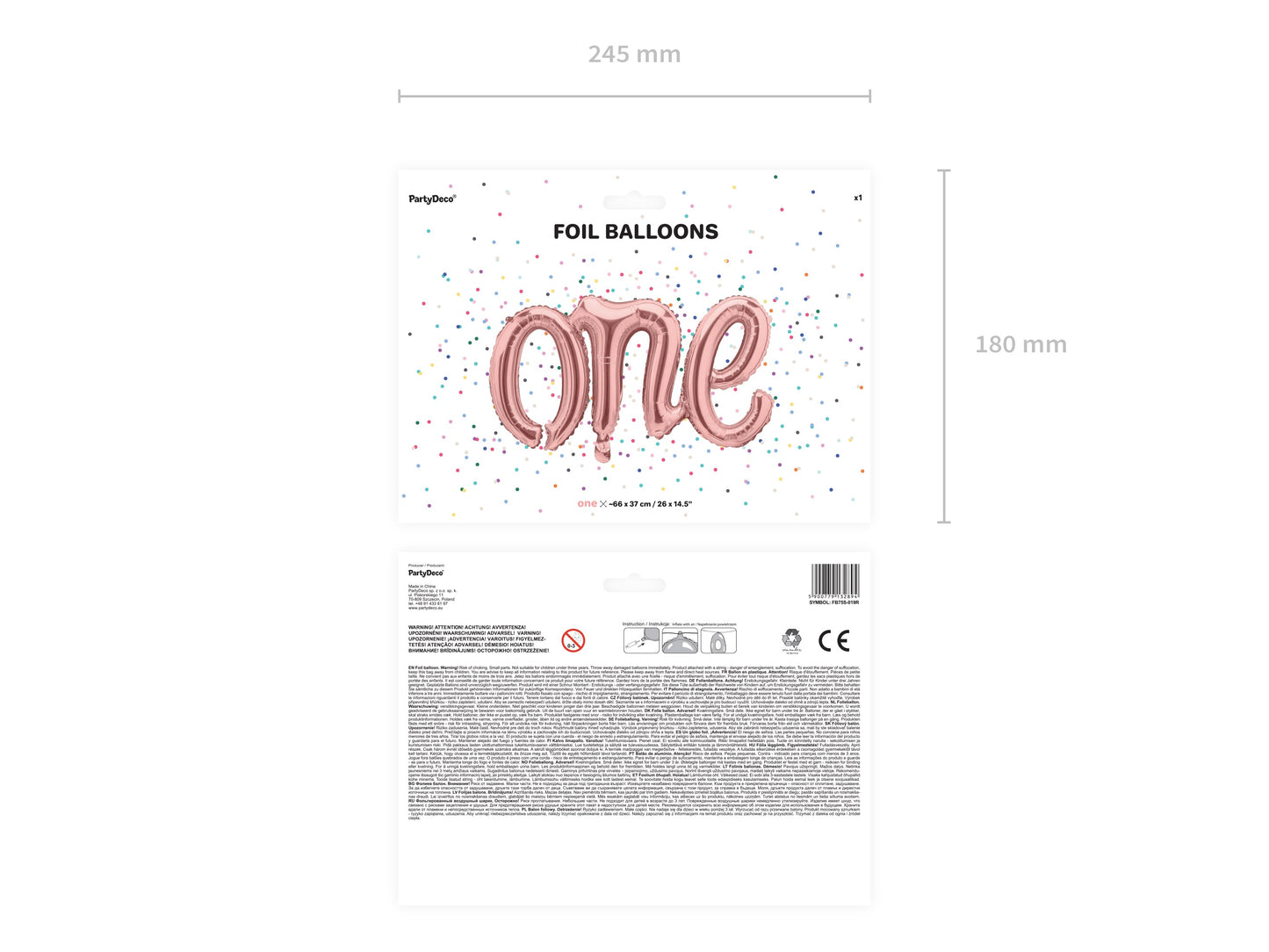 Rose Gold One Balloon