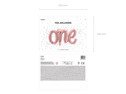 Rose Gold One Balloon