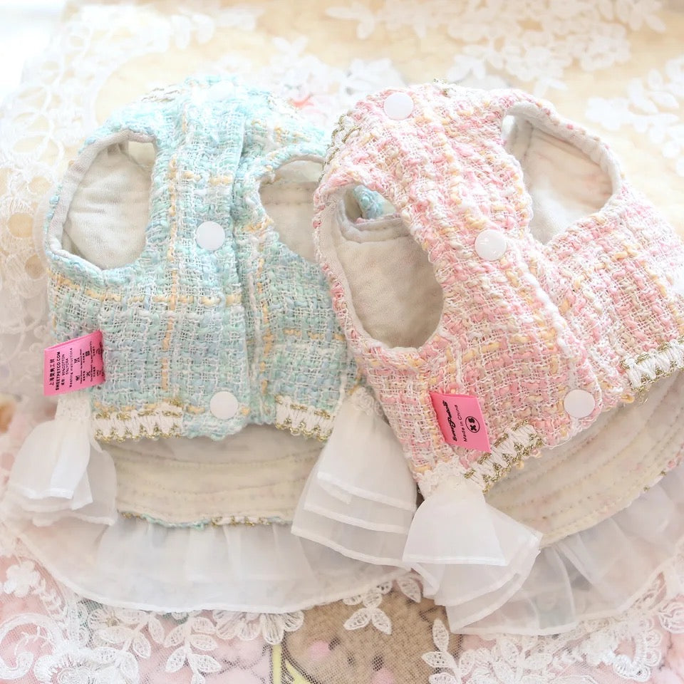 Coco Chewnel Dog Dress | Tweed Tutu Dog Dress