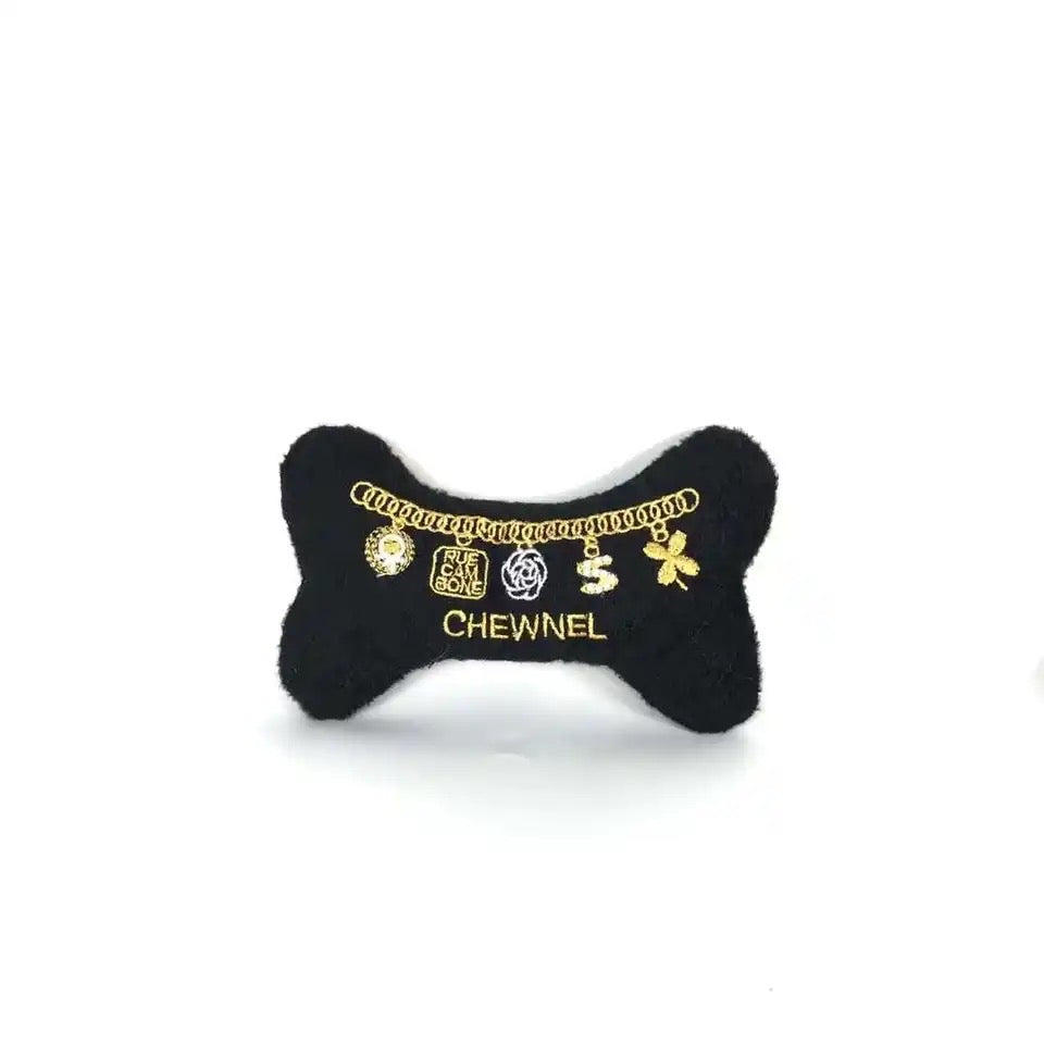 Chewnel Luxury Plush Dog Toy – Soft Designer-Inspired Chew Toy