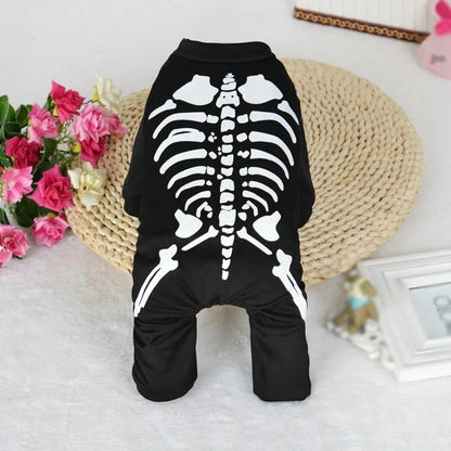 Skeleton Dog Onesie | Halloween Pet Pajamas