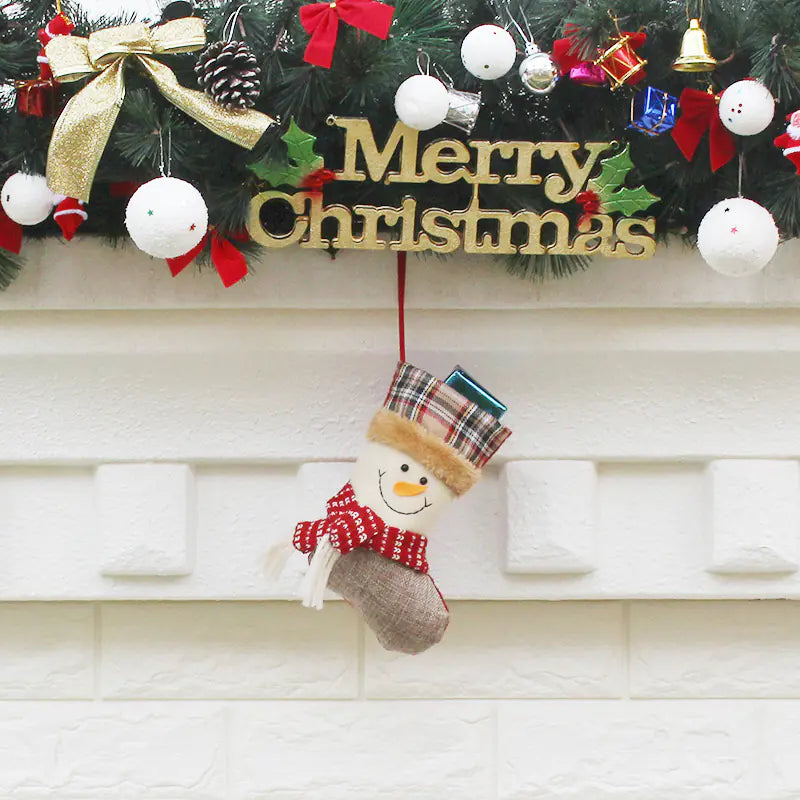 Christmas Stocking Gift Bag and Tree Decorations