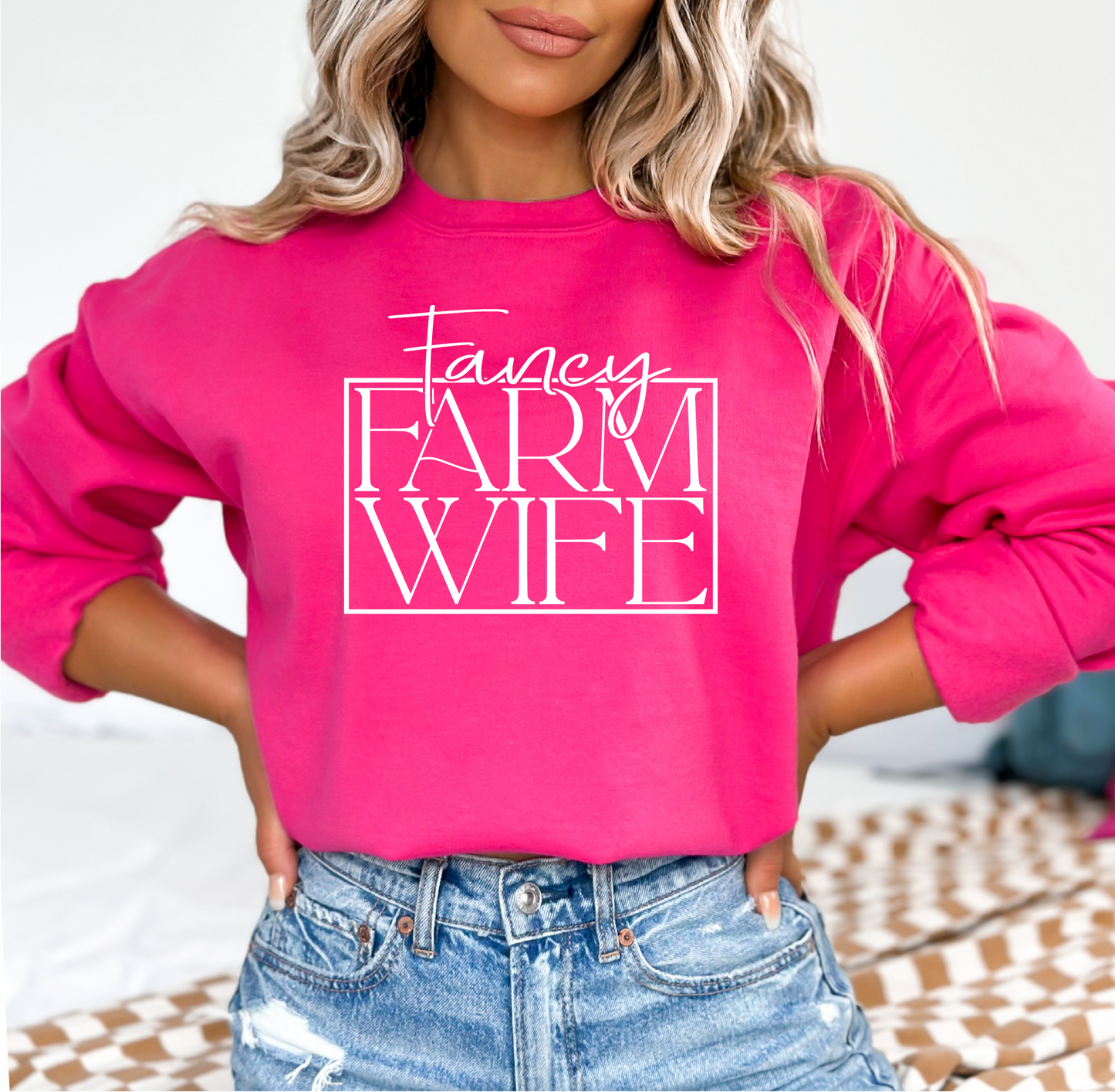 Fancy Farm Wife Unisex Crewneck