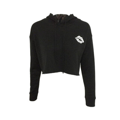Kiss Hoodie Crop Top