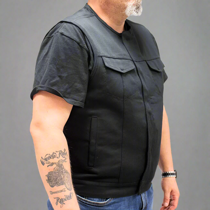 First MFG Co. Men's Motorcycle Twill Vest