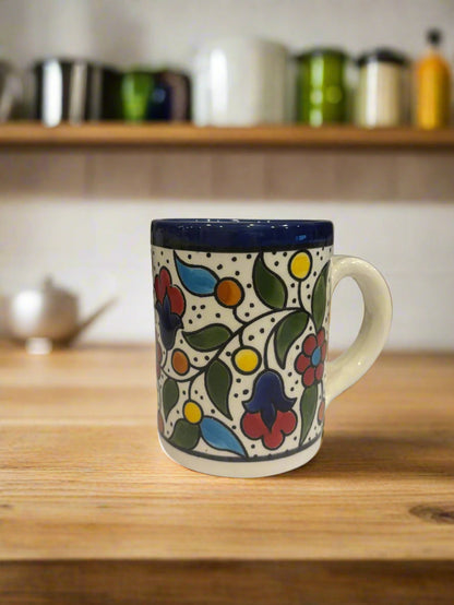 Mug Handcrafted Palestine Ceramic Mug Olive Harmony