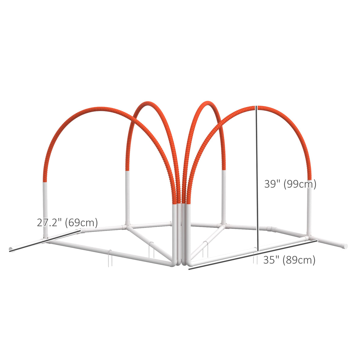 Dog Agility Kit Pet Obstacle Course Training Equipment Outdoor with Weave Poles, Carry Bag, Black