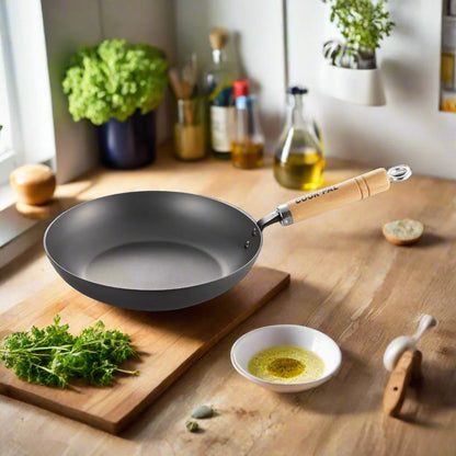 Yoshikawa Cook-Pal Ren Nitrided Carbon Steel Fry Pan 20cm – Made in Japan