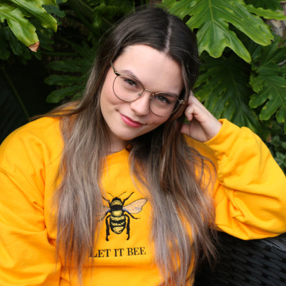 Crewneck "Let it BEE" brodé