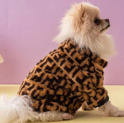 Furendi Fuzzy Dog Jacket | Cozy Sweater Coat
