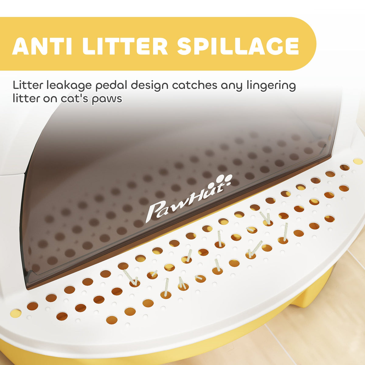 Cat Litter Box with Lid, Front Door Flap, Scoop, Handle, Easy Clean, for Small and Medium Cats, Green