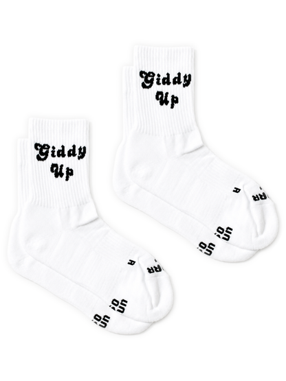 GIDDY UP Quarter Running Socks (2 Pack)
