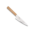 Ginrei Silver 3 Nashiji Kudamono Knife 150mm - Olive Wood Handle