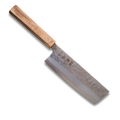 ginrei silver 3-layer nashiji nakiri knife 170mm olive wood handle