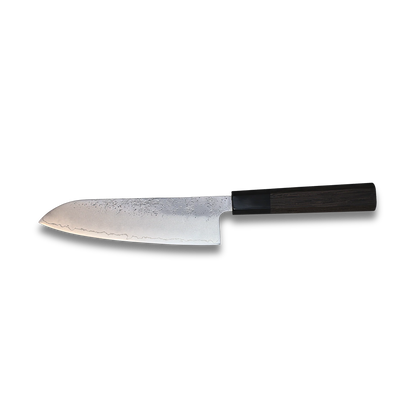 Ginrei Silver 3-Layer Nashiji Santoku knife 170mm Wenge Handle