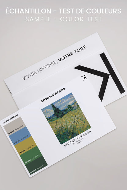 GREEN WHEAT FIELD, Oeuvre sur toile étirée