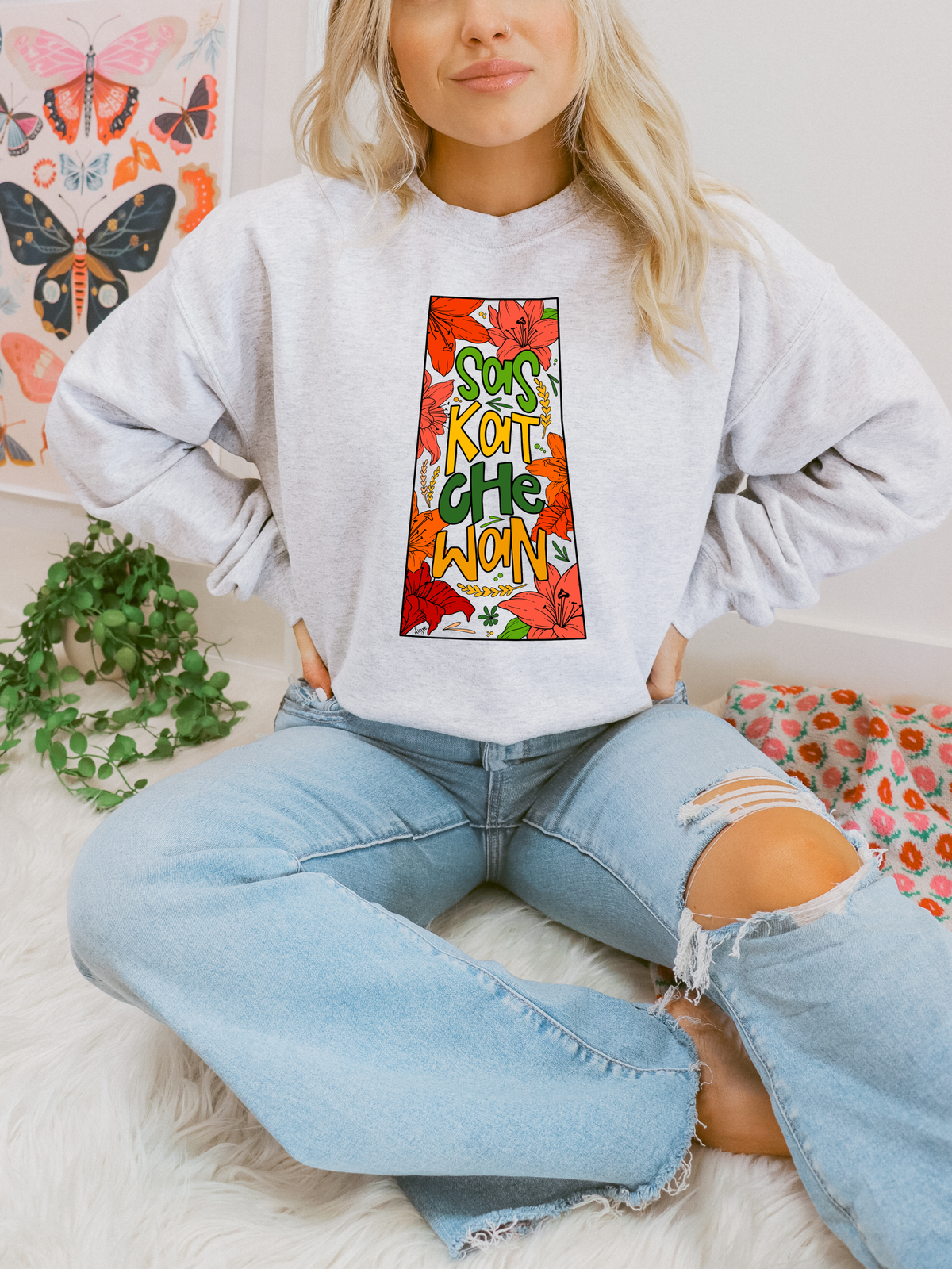 Saskatchewan Grow Where You Are Planted Unisex Crewneck Sweatshirt | Sask Clothing
