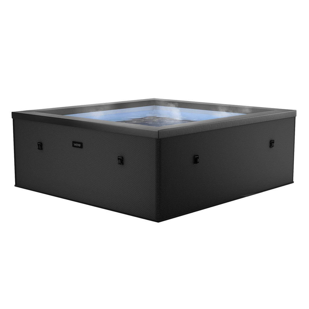 Wave | Garda | 4/6-Person Eco Foam Hot Tub | Square | Built-In Integrated Heater
