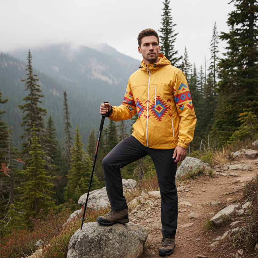 Sunrise Peaks Windbreaker(Yellow)