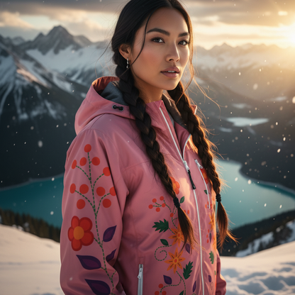 Pink Spring Blossom Windbreaker