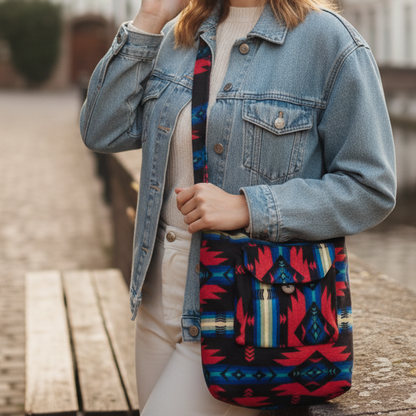 Red and Blue soul Crossbody Bag