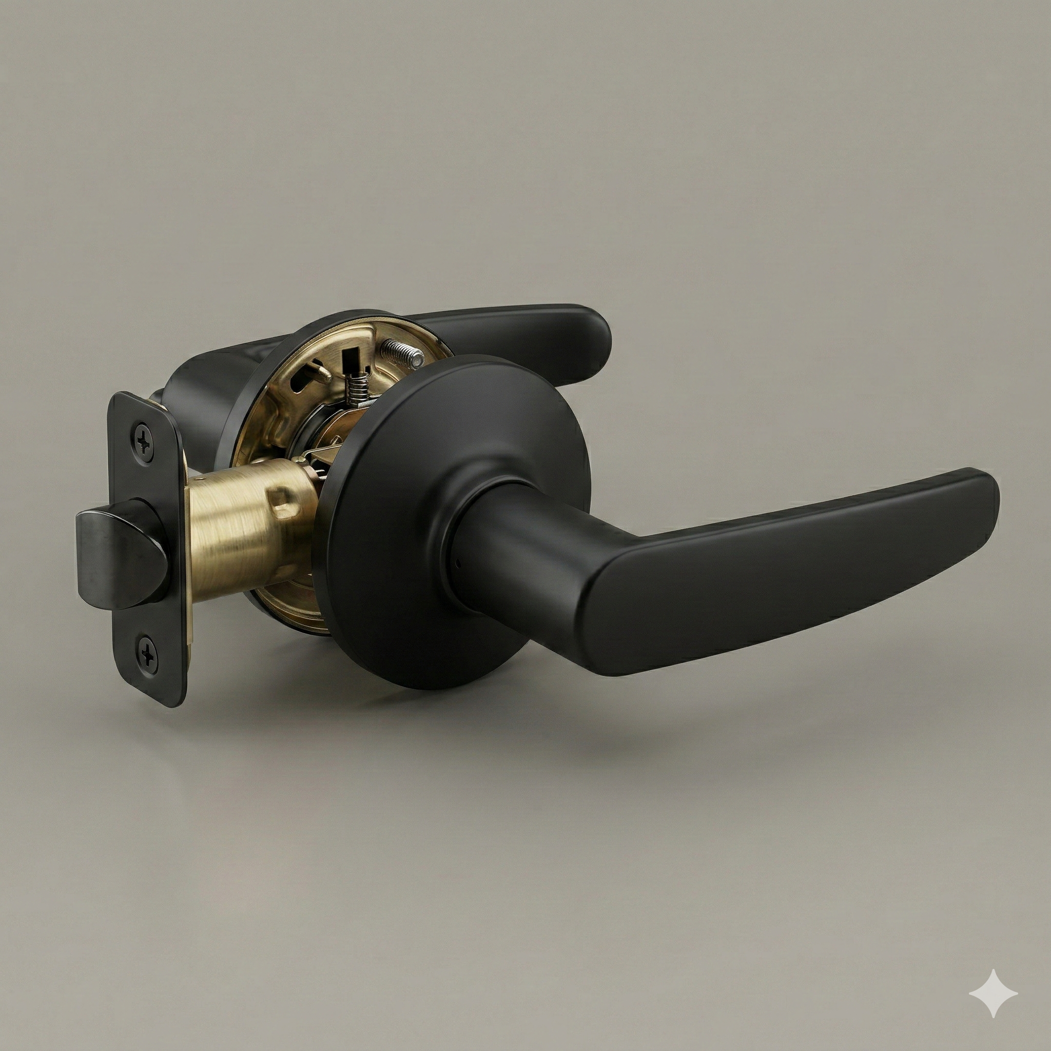 AeroCurve Door Lever | Matte Black & Satin Nickel | Keyed, Privacy, Passage, Dummy | Ergonomic Hollow Core Handle