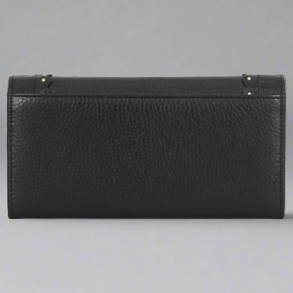 MET Genuine Leather Wallet with Studded Accent