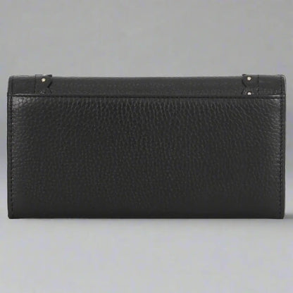 MET Genuine Leather Wallet with Studded Accent