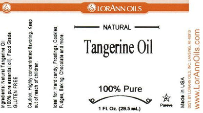 Tangerine Oil Flavoring - Food Grade Essential Oils - Aromatherapy - 1 oz., 16 oz. - Ships Free Within Canada on Orders Above CAD $199