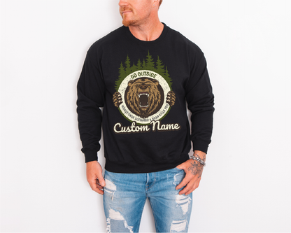 Go Outside Unisex Crewneck Sweatshirt | Lake Apparel | Camping Clothing