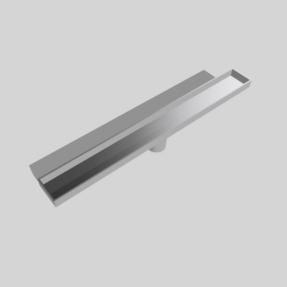 24″ Linear Shower Drain, 304 Stainless Steel — Grate or Tile-In Cover