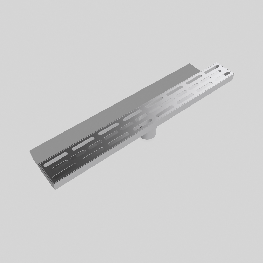 24″ Linear Shower Drain, 304 Stainless Steel — Grate or Tile-In Cover